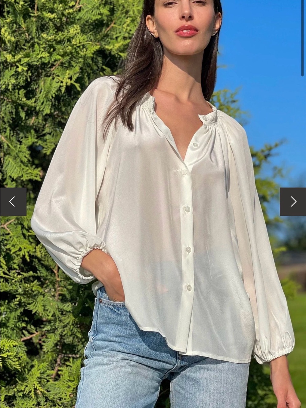 TUCKER The Classic Silk Blouse